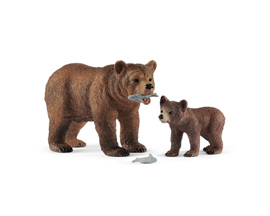Schleich Grizzly Bear Mother with Bear Cub