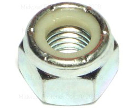 Midwest Fastener® Zinc-Plated Course-Thread Nylon Insert Lock Nuts  - SAE