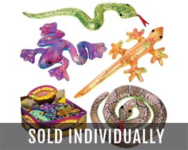Toysmith® Sand-Filled Shimmering Reptiles - Assorted Colors and Styles