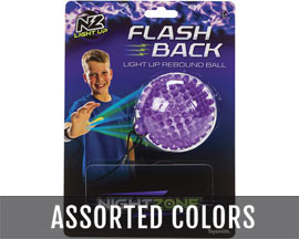 Toysmith® NightZone Light Up Flashback Rebound Ball - Various Colors