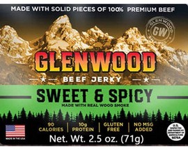 Glenwood Sweet & Spicy Beef Jerky - 2.5 oz.