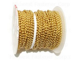 Midwest Fastener® #6 Brass Ball Chain - Sold per Foot