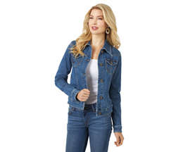 Wrangler® Women's Long-Sleeve Classic Fit Denim Jacket