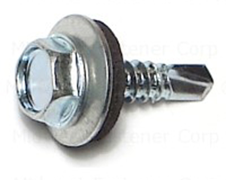 Midwest Fastener® Zinc Seal Washer Drill Screws