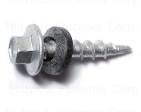 Midwest Fastener® Silver Pole Barn Screws