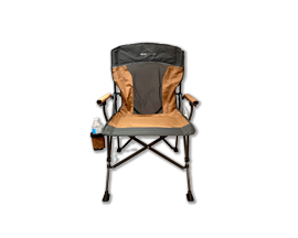 Alpine Mountain Gear® Hard Arm Chair - Brown