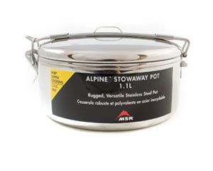 MSR Alpine Stowaway Stainless Steel 1.1 Liter Pot