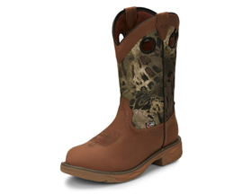 Justin® Men's Barley Woodland Stampede™ Rush Waterproof Western Boots