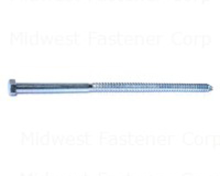 Midwest Fastener® Zinc Hex Lag Screw