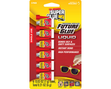 The Original Super Glue® Future Glue Liquid Instant Bond Single Use Super Glue - 6 Pack