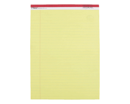 Mead® 8.5 in. W X 11 in. L Legal Pad 50