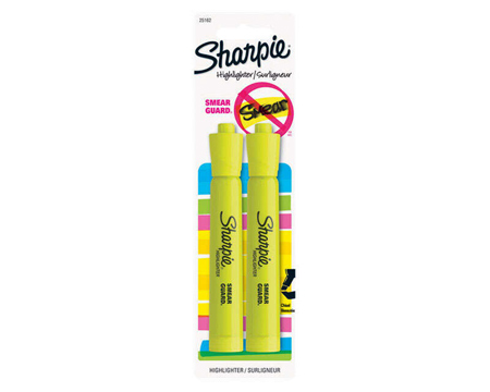 Sharpie®  Accent Neon Color Yellow Chisel Tip Highlighter 2 pk