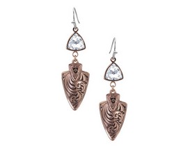 Montana Silversmiths Western Lifestyle Rose Gold Earrings