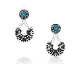 Montana Silversmiths Regal Winds Turquoise Earring Set