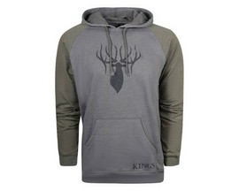 King's Camo Triblend Logo Hoodie Grey/Olive