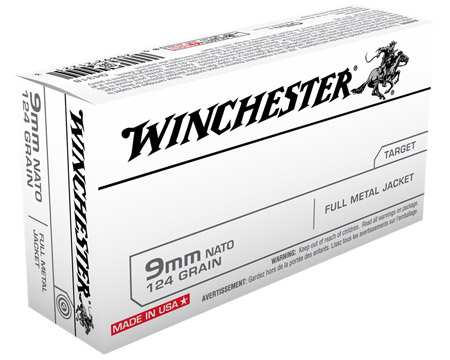 Winchester® 9mm Nato FMJ Target Ammunition