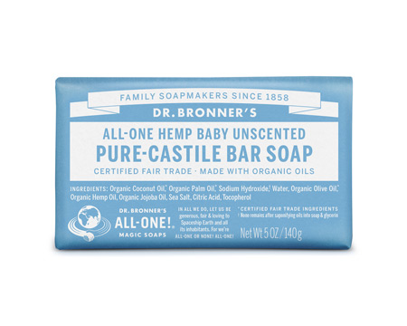 Dr. Bronner's® 5 oz. Pure Castile Bar Soap - Baby Unscented