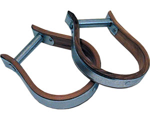 Wood Oxbow Stirrups - Choose Tread Size