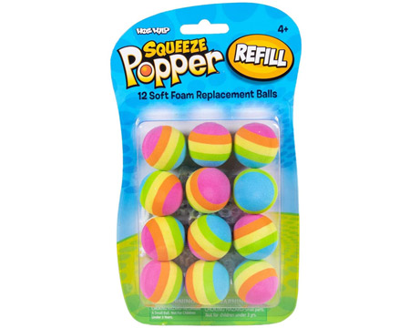 Hog Wild® 12-pack Popper Refill Balls - Rainbow