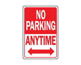 Hy-Ko® Heavy Duty 12x18 in. Metal Highway Sign - No Parking Anytime