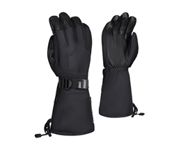 Ganka® Men's Black Deerskin Anti-Snow Gloves