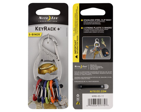 Nite Ize® KeyRack Stainless Steel Carabiner Key Chain