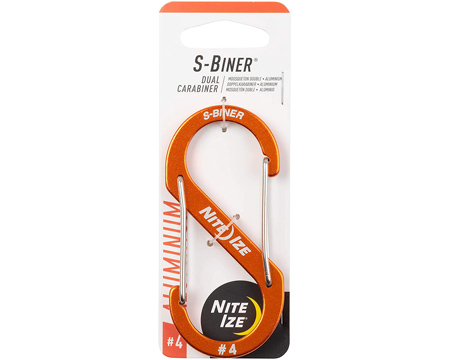 Nite Ize® Aluminum Dual S-Biner #4 - Orange