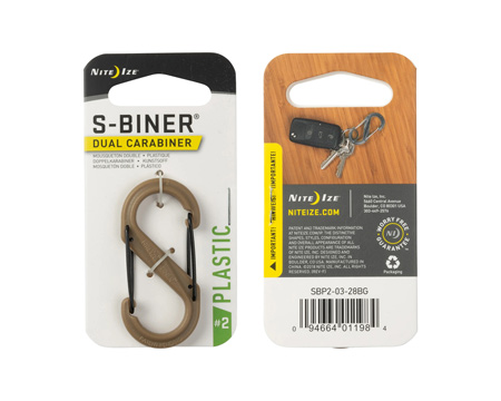 Nite Ize® Plastic S-Biner #2 - Coyote