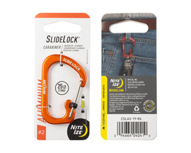 Nite Ize® Slidelock Carabiner Aluminum #2 - Orange