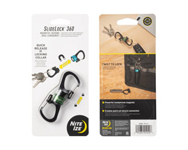 Nite Ize® SlideLock 360* Magnetic Locking Dual Carabiner - Olive