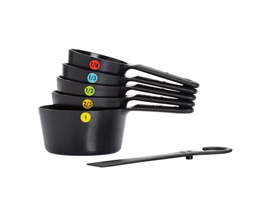 Good Grips® Plastic Black Measuring Cup Set - 6 Pieces
