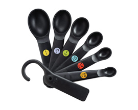 Good Grips® Plastic Black Measuring Spoons Set - 6 Pieces