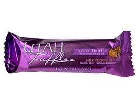 Utah Truffles® 1.4 oz. Milk Chocolate Truffle Bar - Toffee