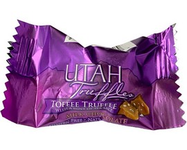 Utah Truffles® 0.5 oz. Milk Chocolate Truffle Bite - Toffee