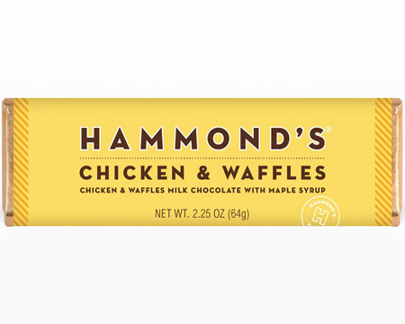 Hammond's® 2.25 oz. Milk Chocolate Bar - Chicken & Waffles