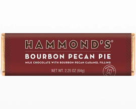 Hammond's® 2.25 oz. Milk Chocolate Bar - Bourbon Pecan Pie