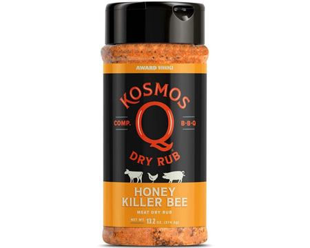 Kosmos Q® 13.2 oz. Meat Dry Rub - Honey Killer Bee
