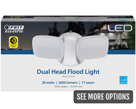 Feit Electric® 28 Watt Dusk to Dawn Dual Head Flood Light - 1 Pack