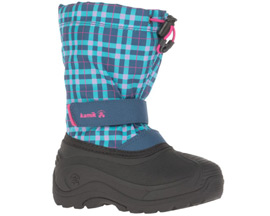 Kamik® Kids Finley Waterproof Winter Boots - Navy/Teal