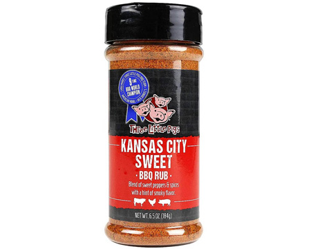 Three Little Pigs® 6.5 oz. Kansas City Sweet BBQ Rub