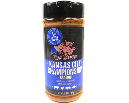 Three Little Pigs® 12.25 oz. Kansas City Championship BBQ Rub