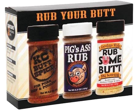 Rub Your Butt Championship BBQ Seasoning 3-piece Gift Pack