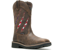 Wolverine® Men's Rancher Claw Safety Boots - Brown/Flag