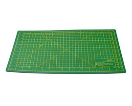 SE® 18" x 12" x 3mm Double Sided Self-Healing Green Cutting Mat