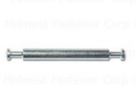 Midwest Fastener® 7mm x 64mm Zinc Plated Steel Double-Ended Dowels