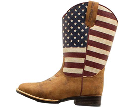 M&F Western® Toddler's Jacob Western Boots - Patriotic Flag