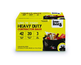 Iron-Hold® Heavy Duty 42 Gallon Contractor Bags