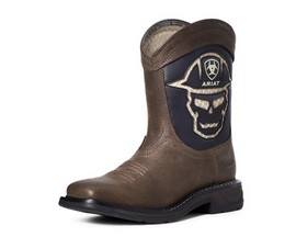 Ariat® Youth's WorkHog XT Western Boots - Iron Coffee