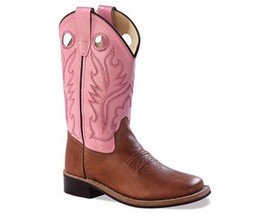 Old West® Youth's Goodyear Welted Western Boots - Pink