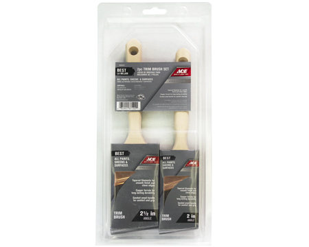 Ace® Best 2-piece Trim Angled Brush Set